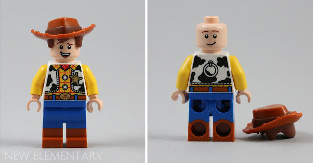 NEW Lego Toy Story Minifigure - Woody, Dual-Sided Head (toy016) w/ Guitar - StudBee
