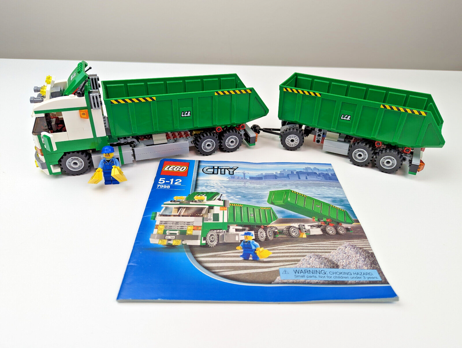 LEGO CITY: Contruction Heavy Hauler (7998) 100% Complete w/ Instructions - StudBee