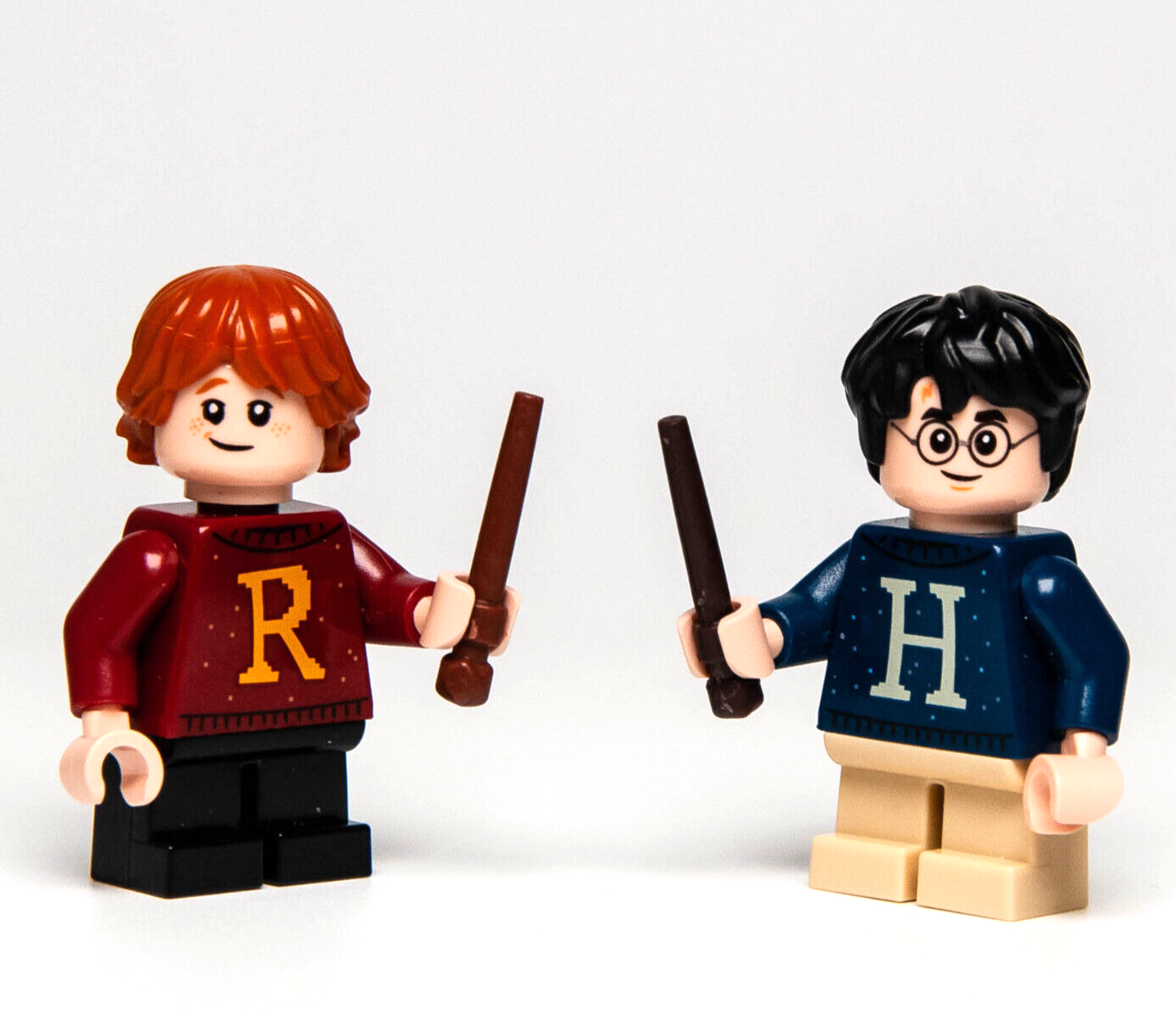 NEW (Lot of 2) LEGO Minifigures: Harry & Ron, Letter Sweaters 75964 (hp207 hp206 - StudBee