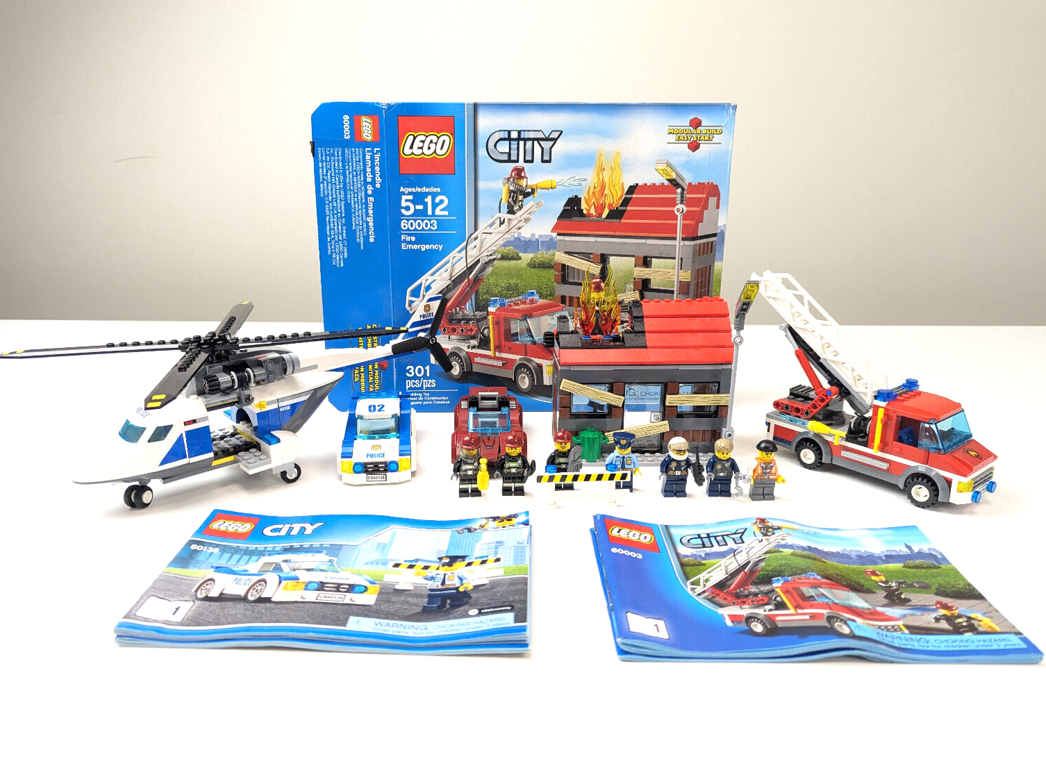LEGO City Police Lot: 60003 Fire Emergency & 60138  High-Speed Chase - StudBee