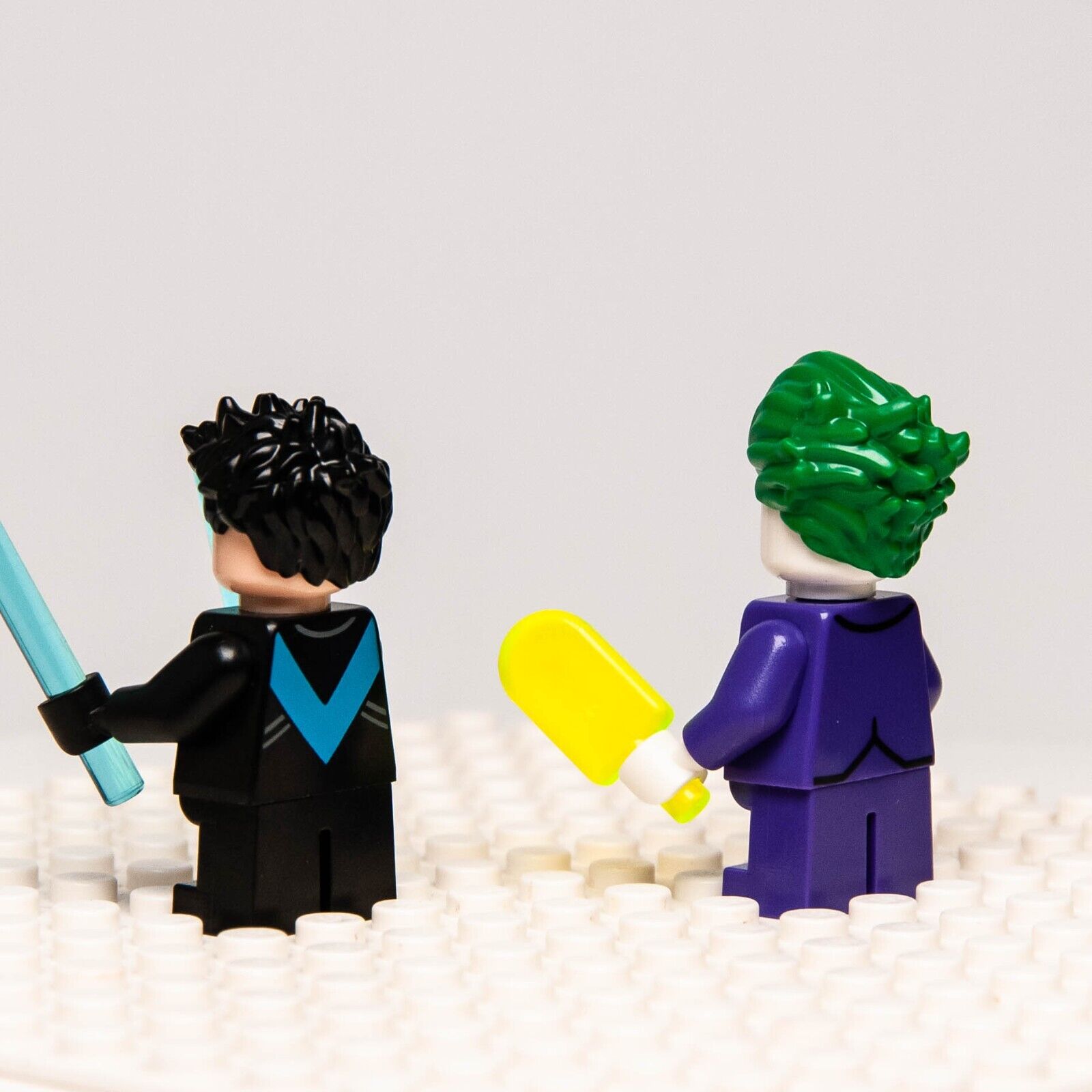 Lego Mighty Micros Minifigures Lot - The Joker & Nightwing 76093 Short Legs
