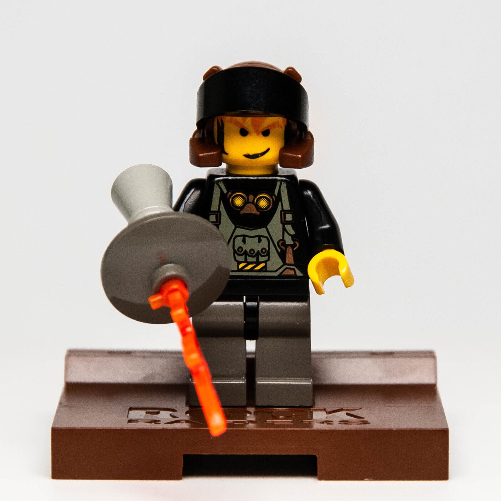 LEGO Rock Raiders Minifigure w/ Stand - Axel Black Visor 3349 (rck008) Heroes - StudBee