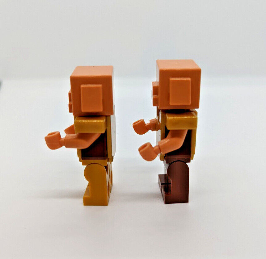(Lot of 2) NEW Lego Minecraft Piglin Minifigures 21168 (min096 min097) w/ Swords - StudBee