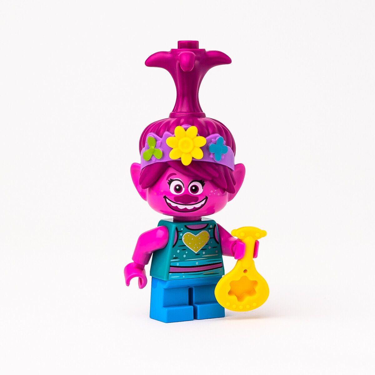 New LEGO Poppy Minifigure w/ Mandolin - Trolls World Tour - 41255 (twt016) - StudBee