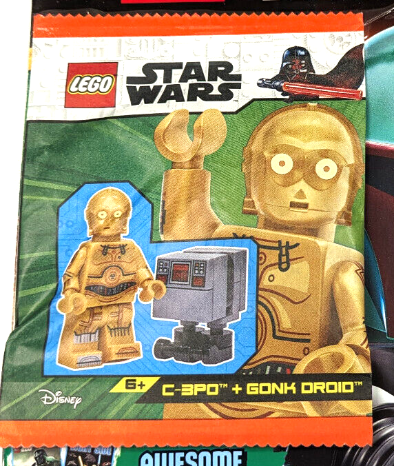 New Lego Star Wars Magazine - Set 912310 with C-3PM & Gonk Groid (sw1201 sw1314) - StudBee