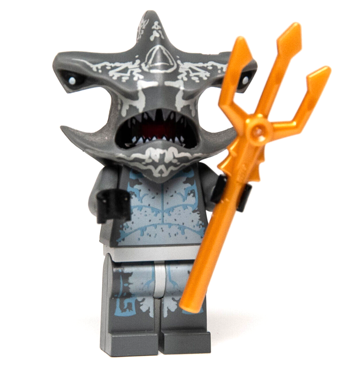 LEGO Atlantis Minifigure - Hammerhead Warrior (atl017) 7984 7977  w/Trident - StudBee
