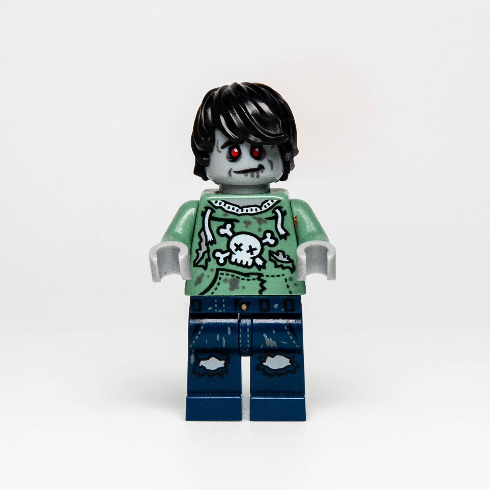 Lego CMF Minifigure - Zombie Skateboarder - Book Exclusive Skater (col227) (blk - StudBee