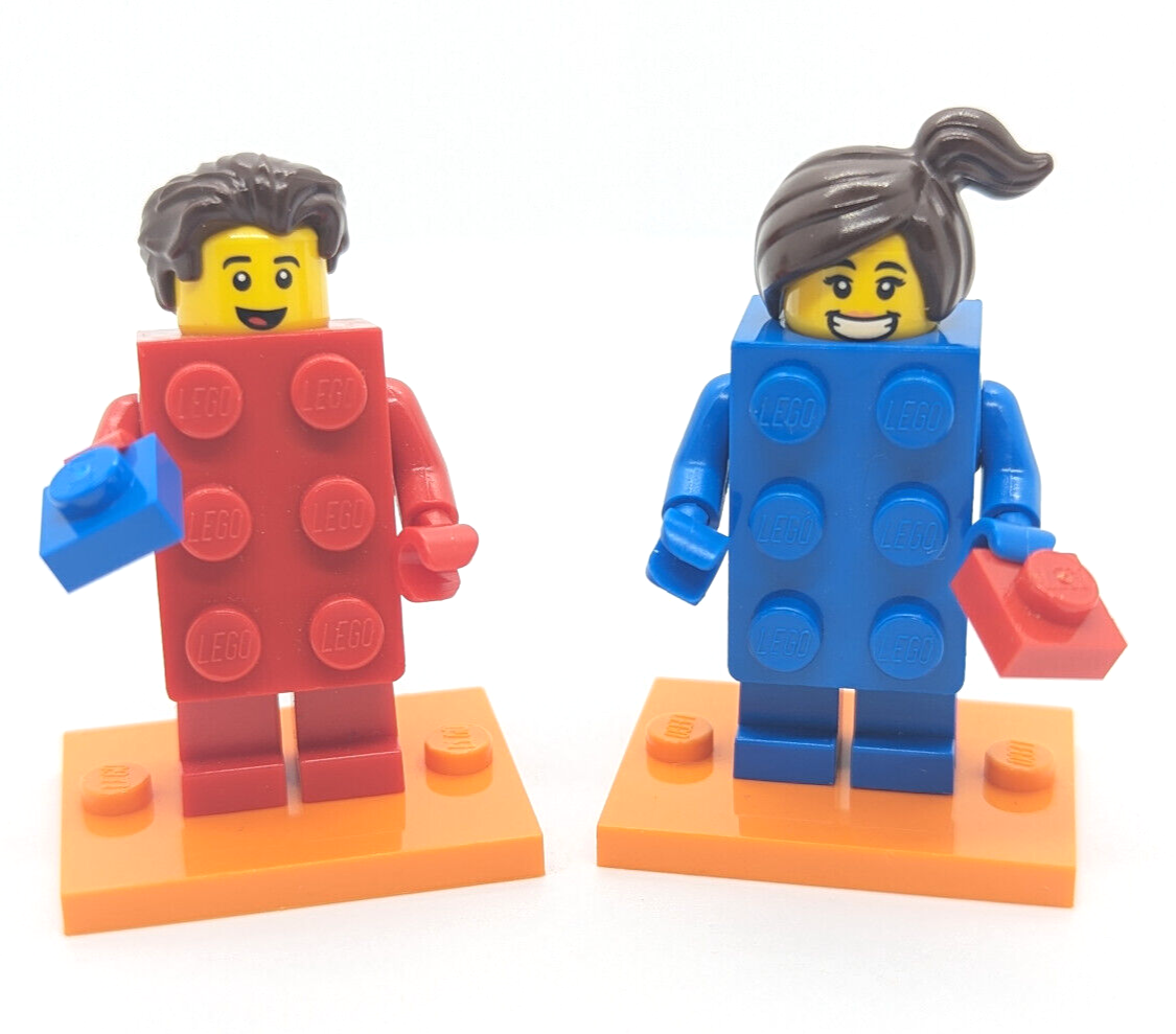 Lego Series 18 CMF Minifigures:  Brick Suit Girl (col18-3) & Guy (col18-2) 71021 - StudBee