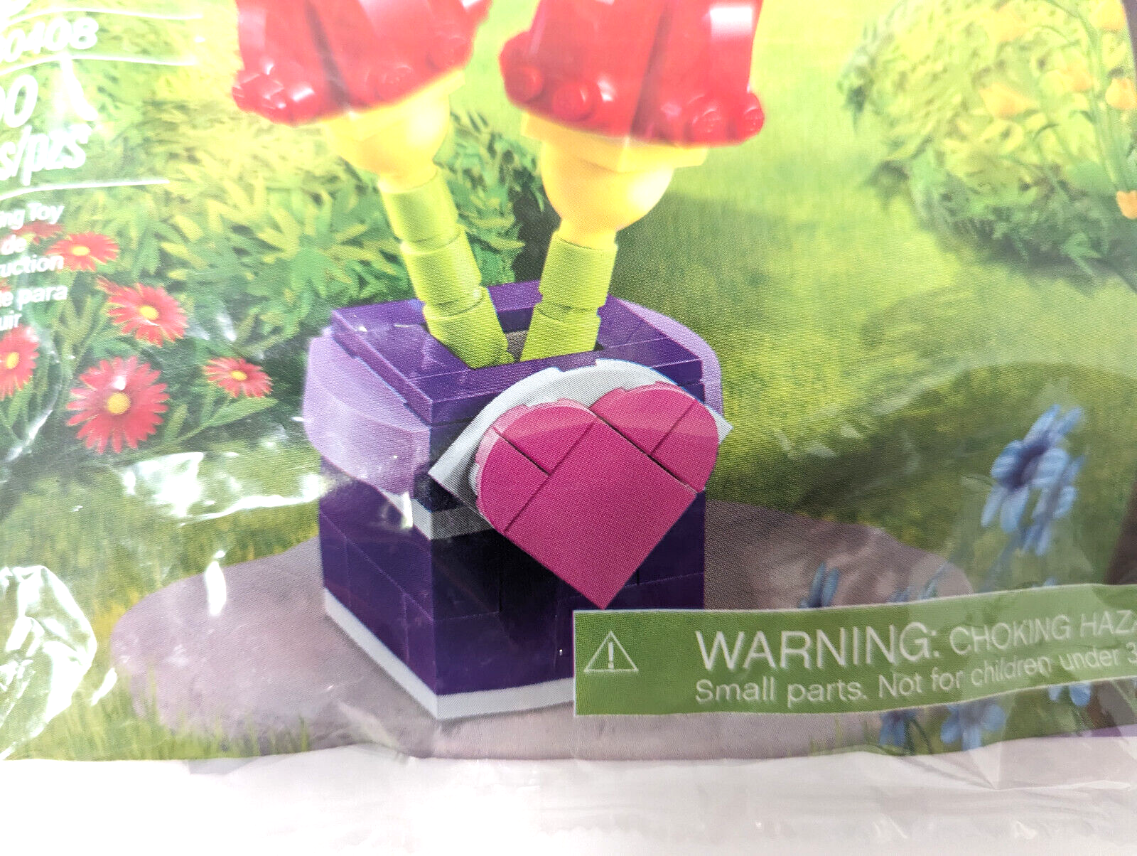 New/Sealed  LEGO 30408 Friends - Red Tulips (Polybag) - Heart Bee Valentine's - StudBee