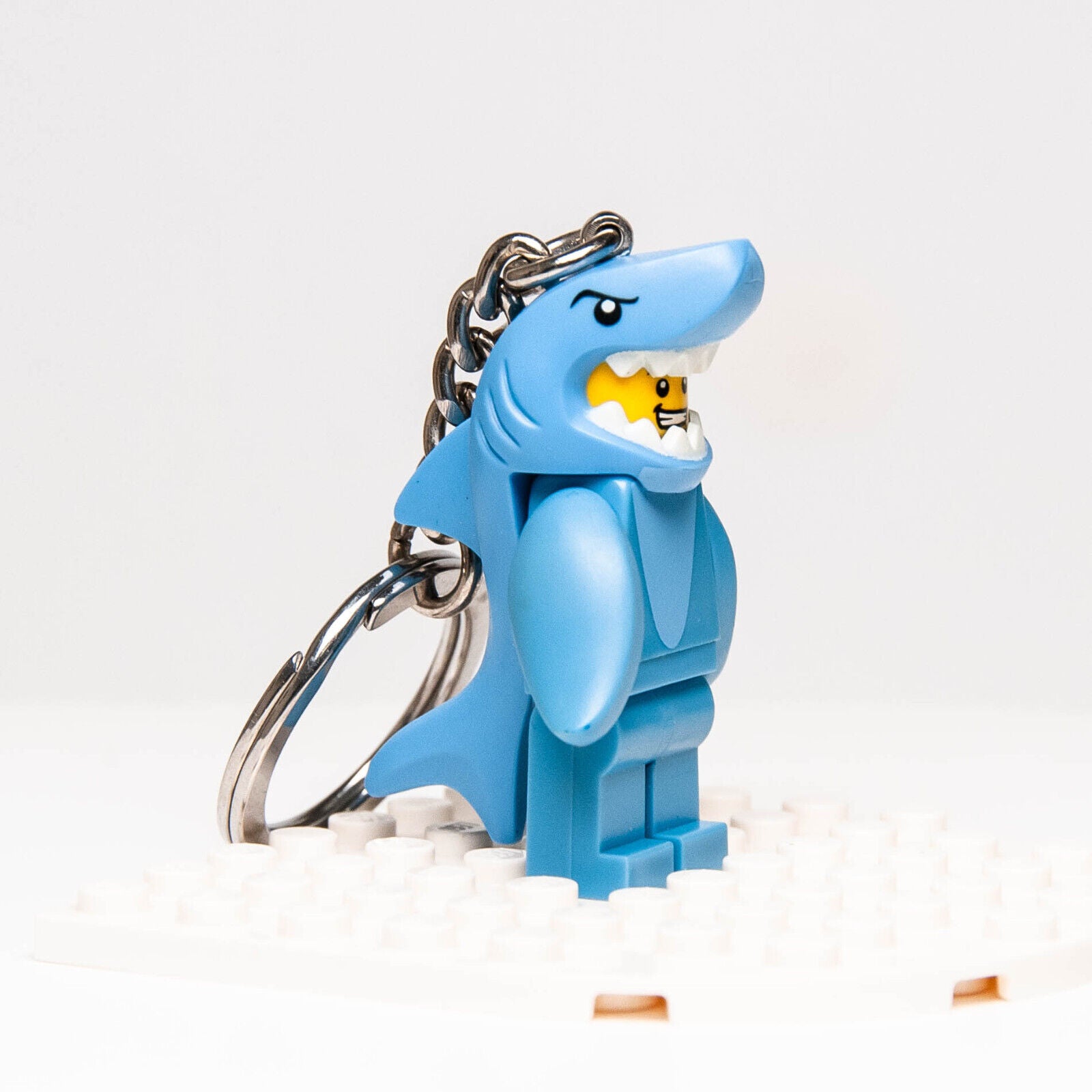 Lego Minifigure Key Chain - Shark Suit Guy 853666 Bag Backpack Ring (col15-13) - StudBee
