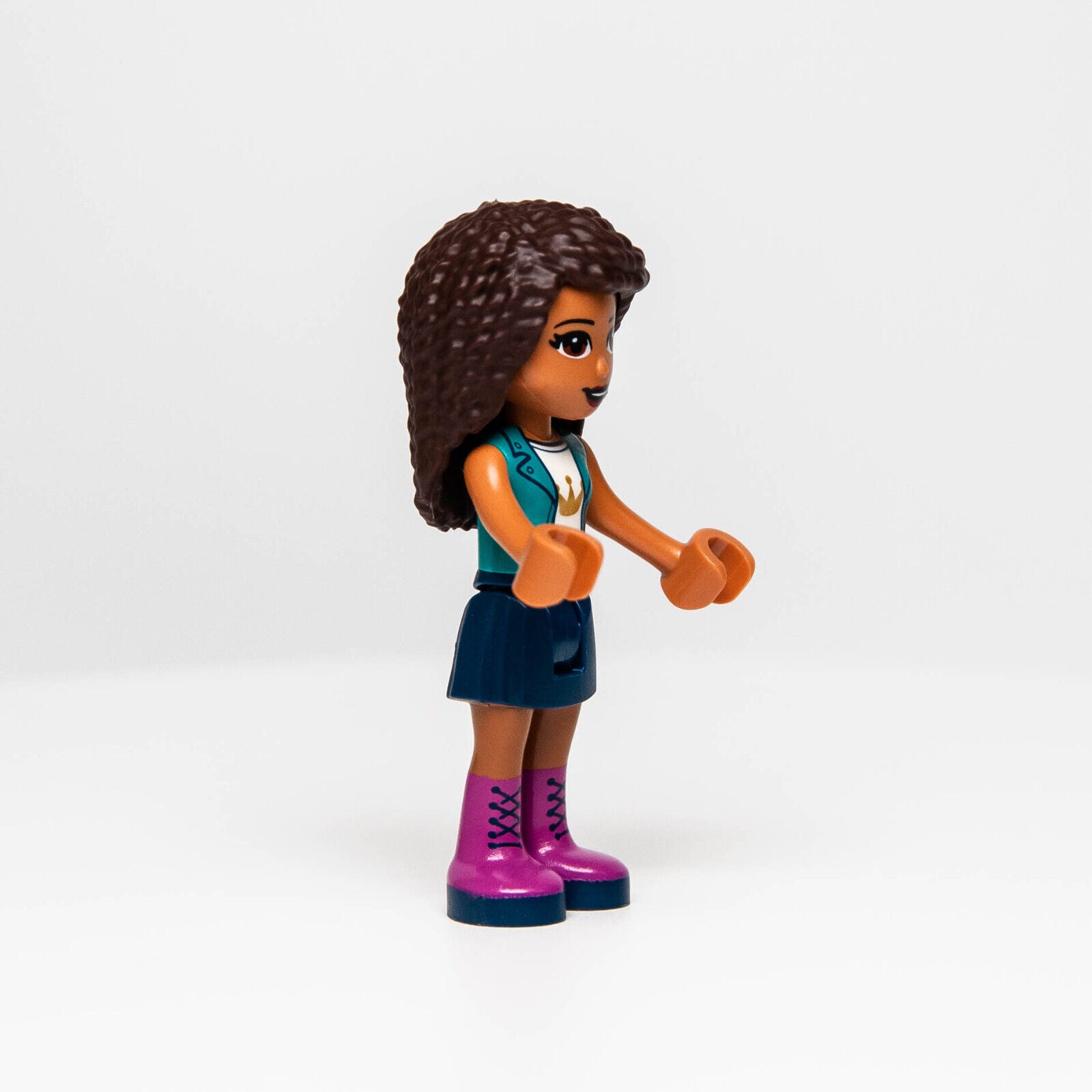 New Lego 41449 Friends Andrea Minifigure Dark Blue Skirt, Jacket (frnd415) - StudBee