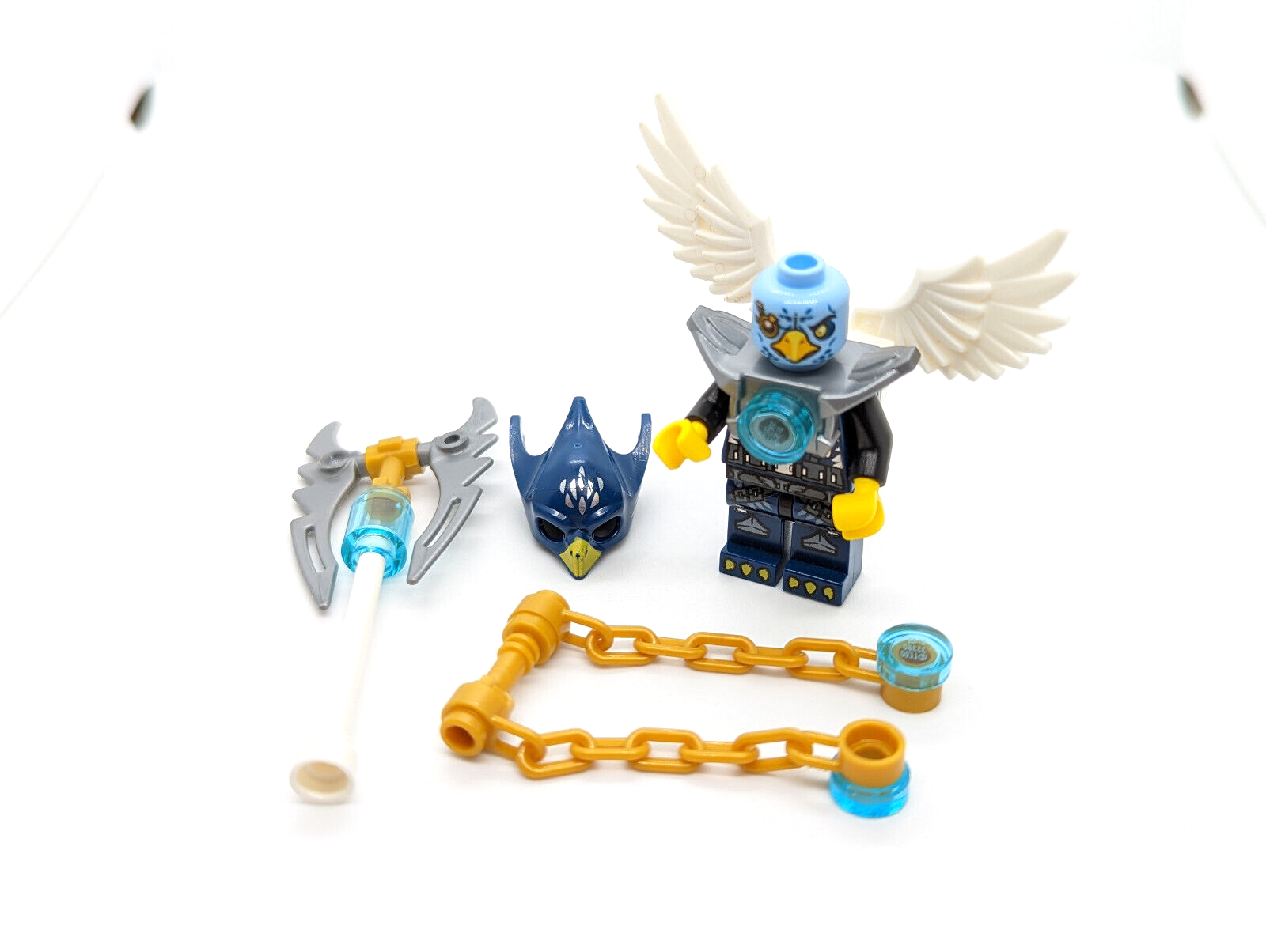Lego Chima Minifigure - Eglor (loc021) with 2 Weapons - StudBee