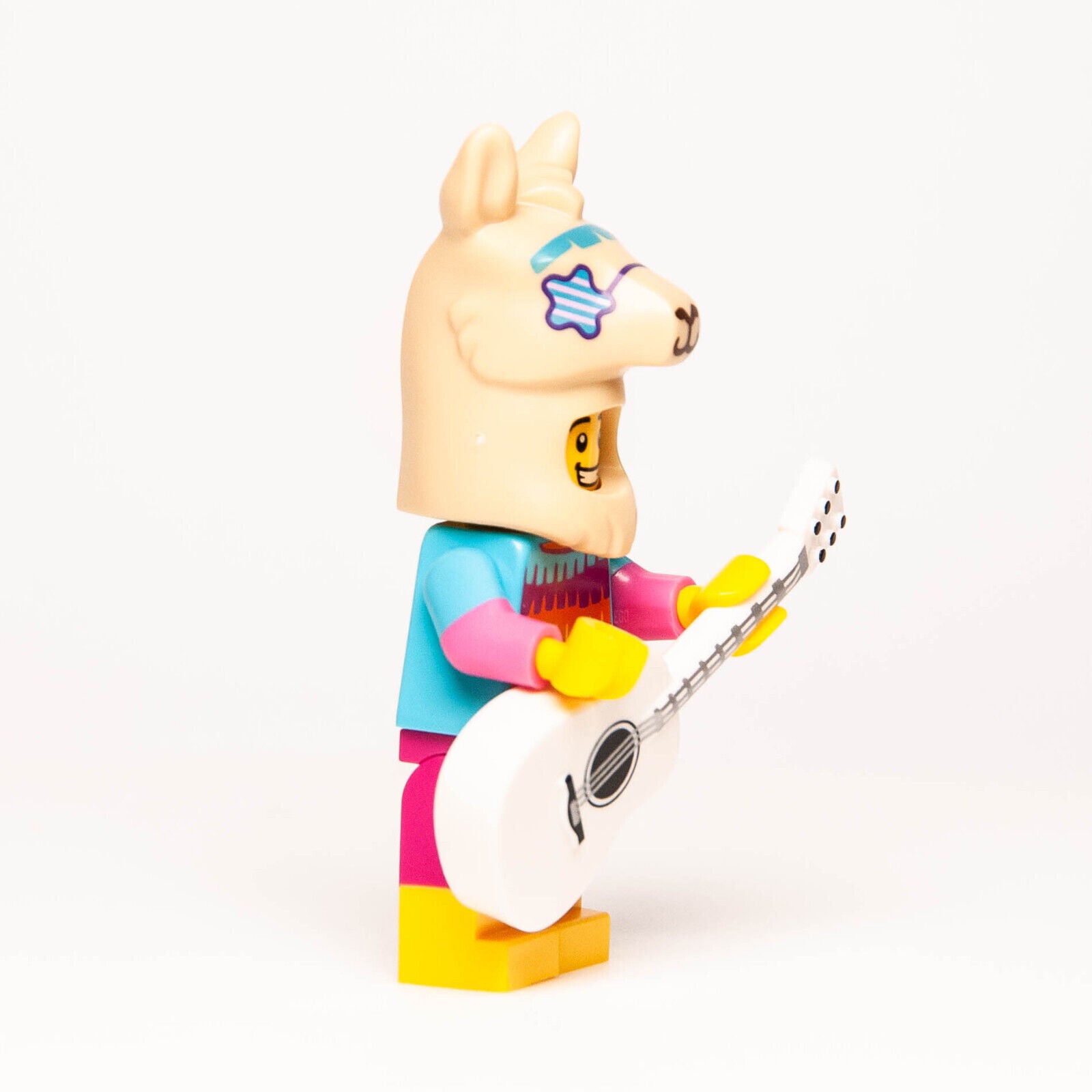 New LEGO BAM 2024 Minifigure - Pinata Llama Costume Suit Girl w/ Guitar - StudBee
