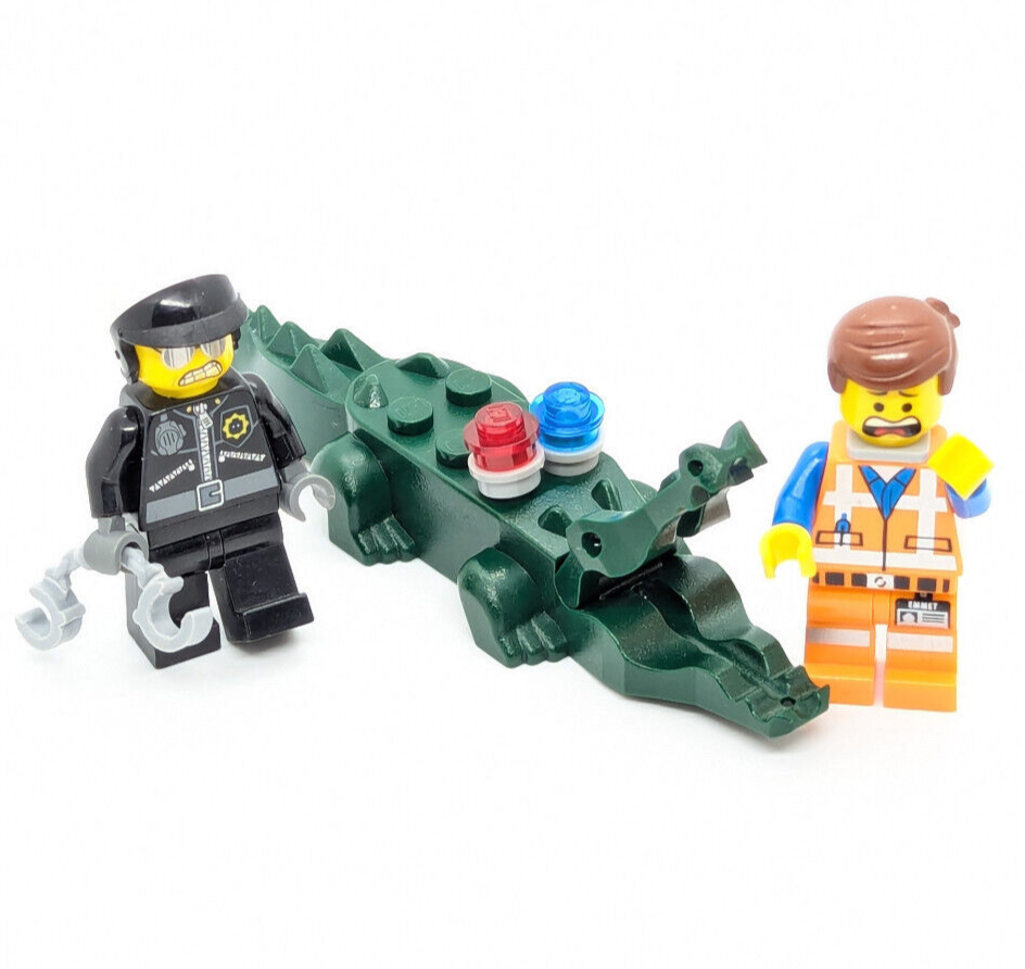 LEGO Movie Minifigure Lot: Bad Cop Pursuit 70802 Emmet Robo Croc (tlm056 tlm018)