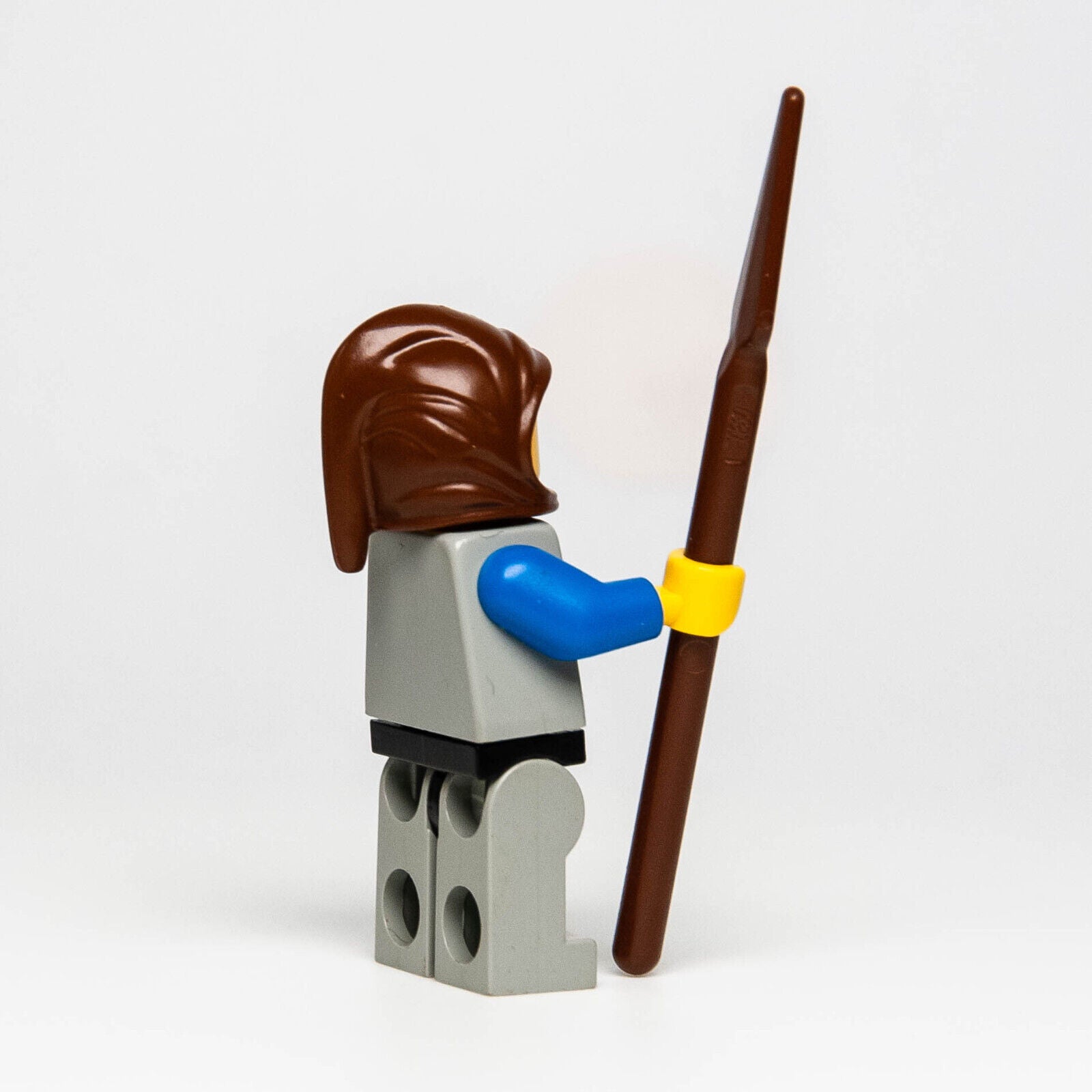 LEGO Vintage Lion Knights Castle Minifigure:  Peasant w/ Spear (cas092) 6010 - StudBee