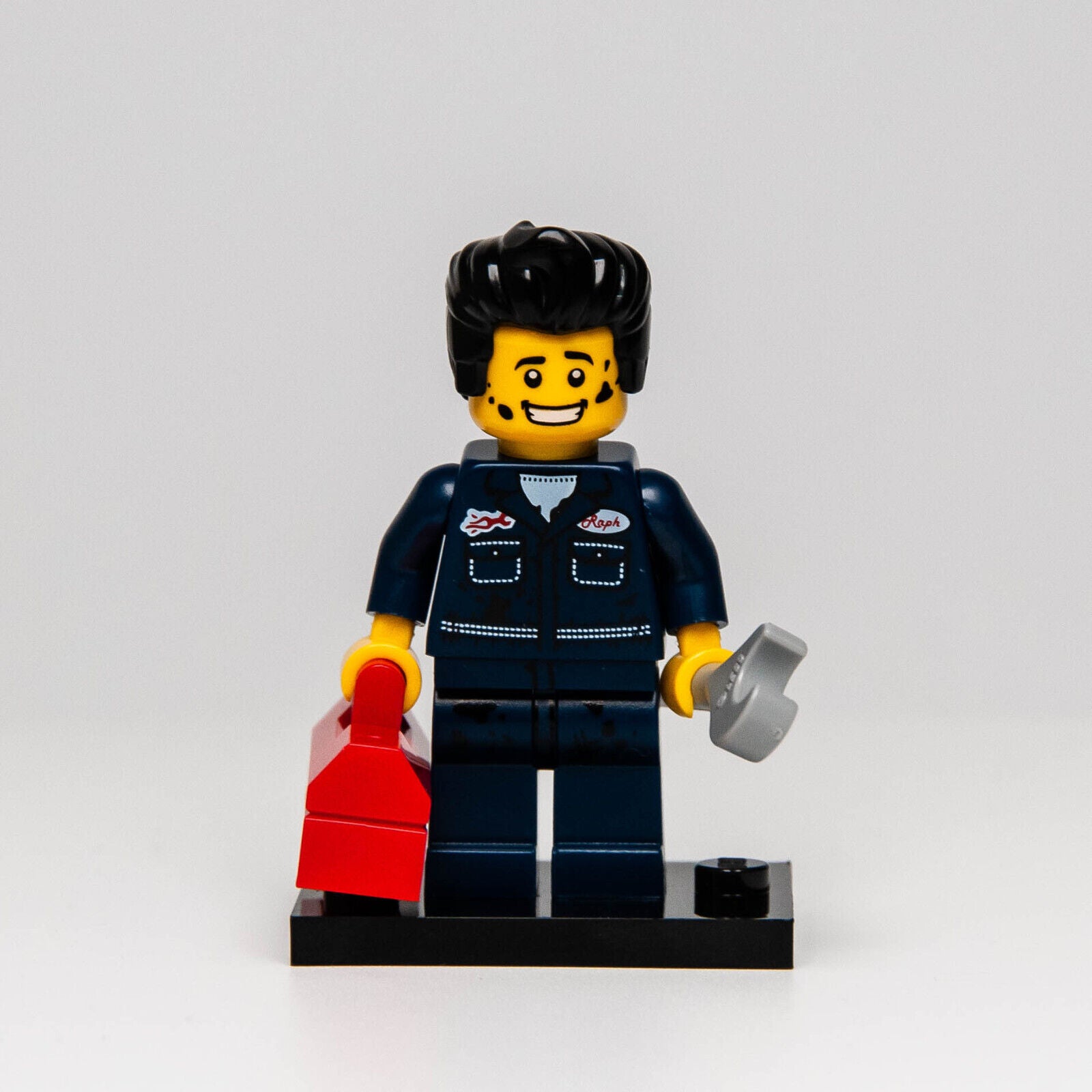 Lego CMF Series 6 Minifigure - Mechanic w/ Toolbox Wrench (col6-15) 8827 col095 - StudBee