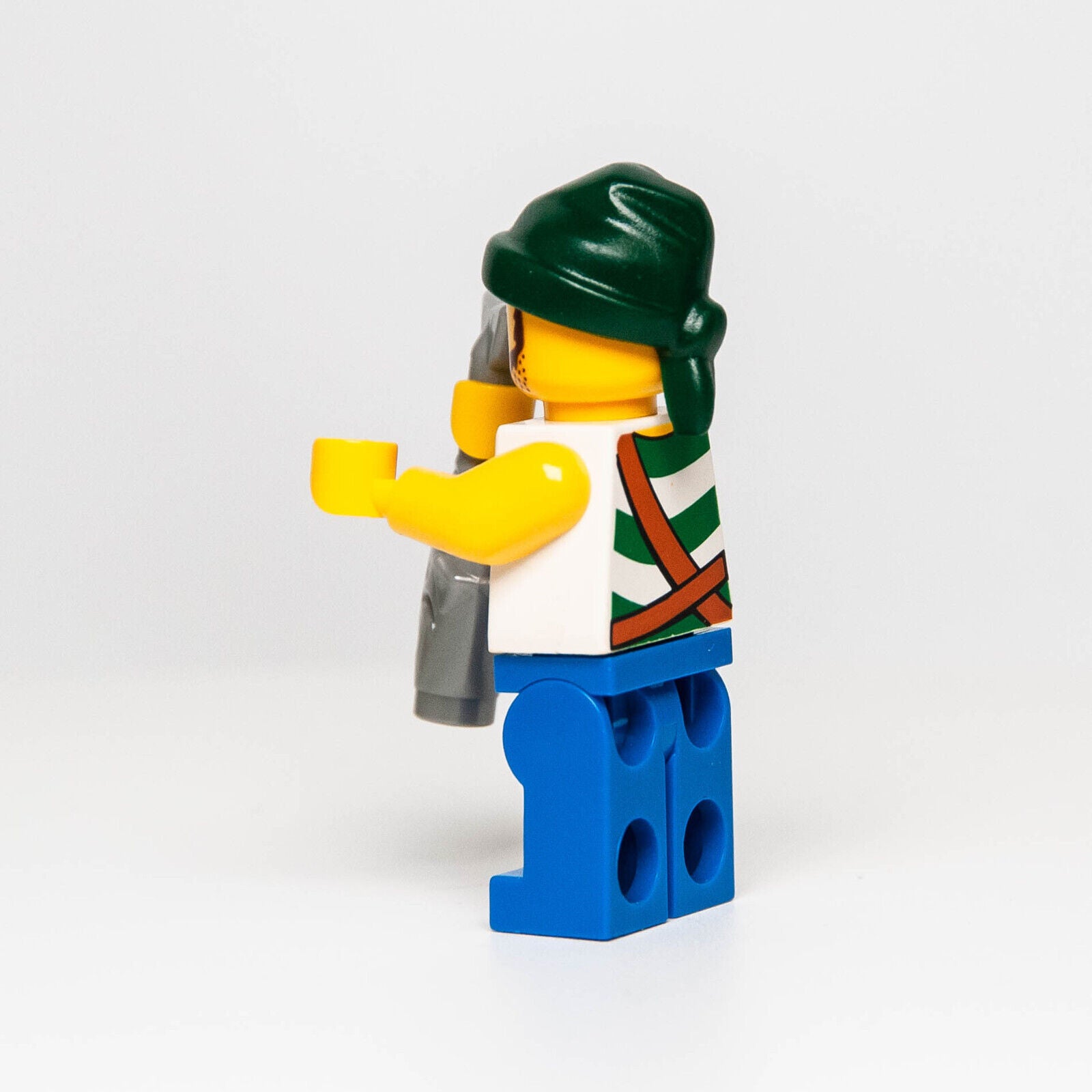Lego Pirate With Green Bandana, Fish Minifigure (pi132) - StudBee