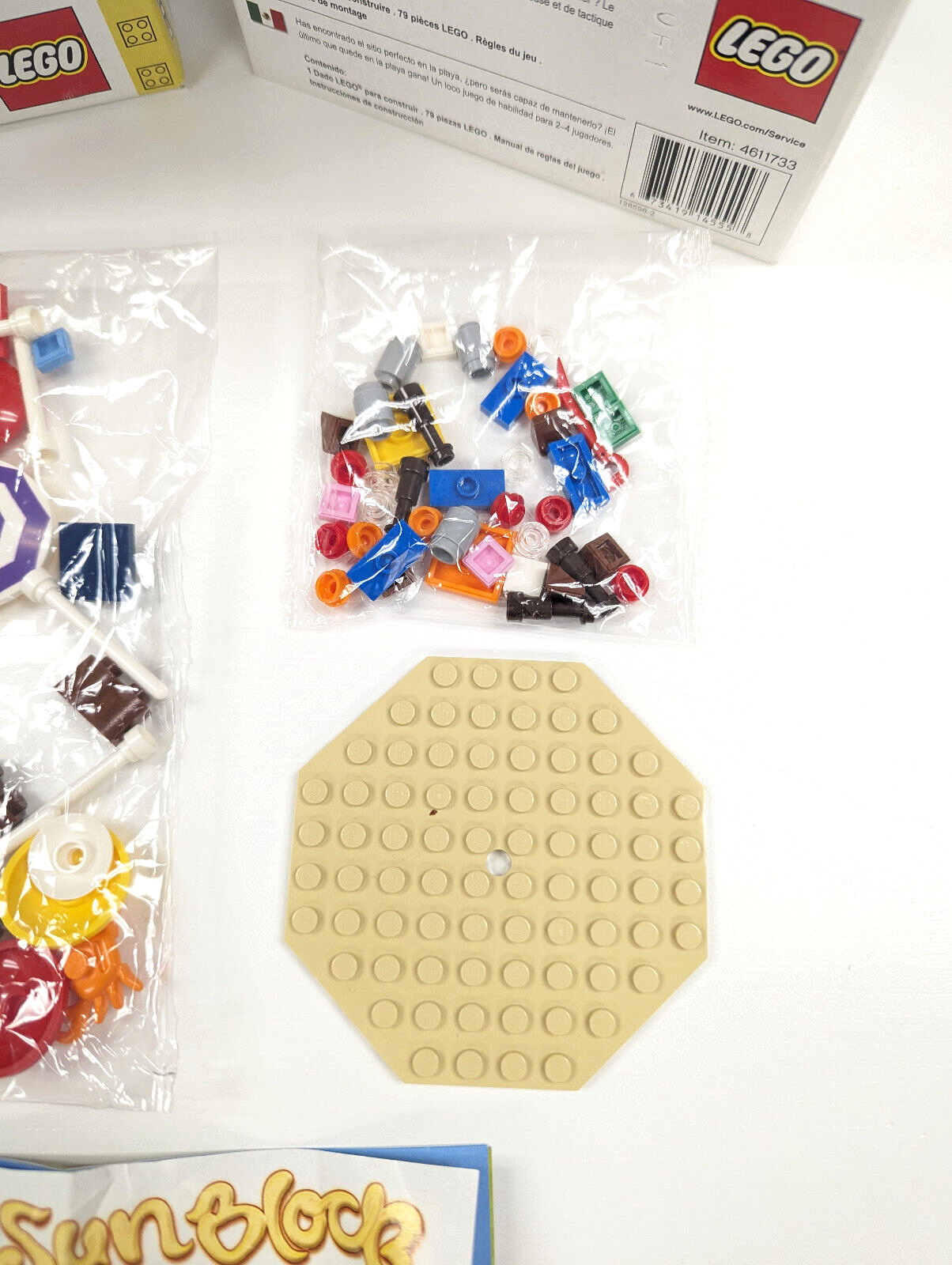 *NEW* LEGO 3852 SUNBLOCK Game Beach Umbrella Summer - Retired, Open Box - StudBee