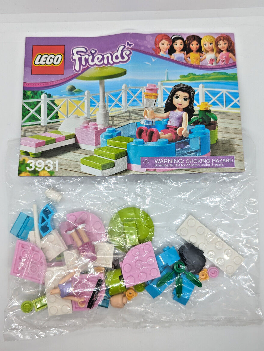 LEGO Friends: Emma's Splash Pool 3931 w/ Instructions - No Box - StudBee
