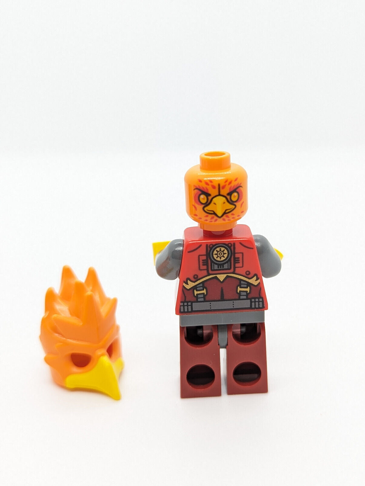 Lego Chima Minifigure Frax Dark Red Legs Loc144 70228 Fire Phoenix