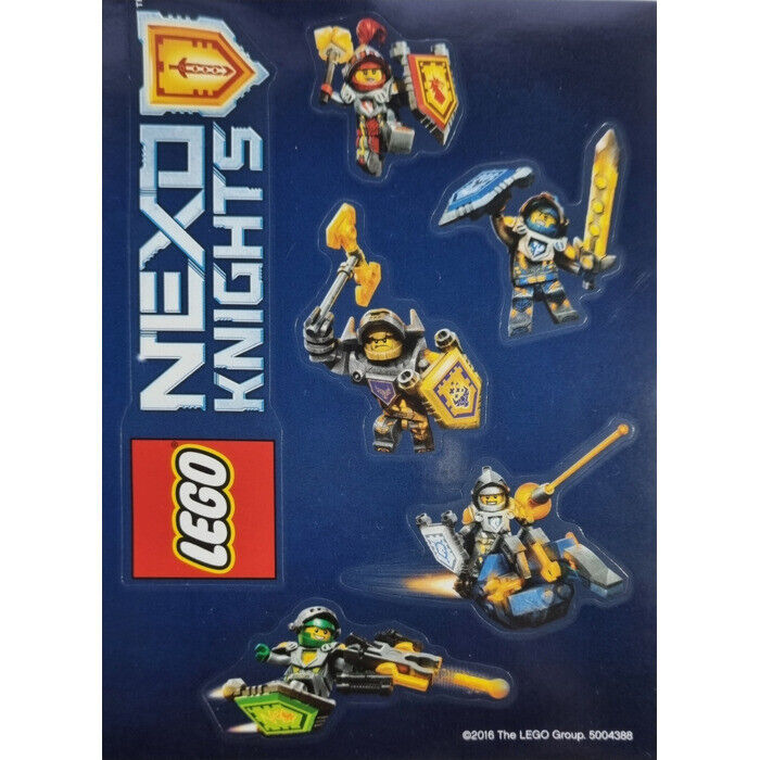 New Lego Nexo Knights - Crust Smasher (nex027) 5004388 w/ Stickers, Key Chain - StudBee