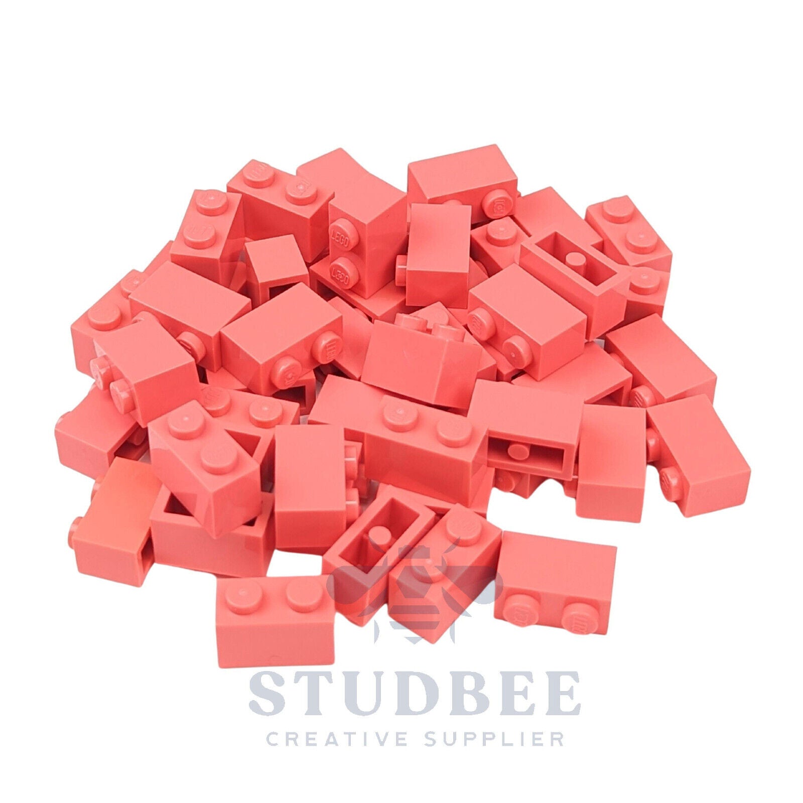 NEW LEGO  - 1 x 2 Bricks - #3004 - 50 Pieces - 20+ Colors Available - StudBee