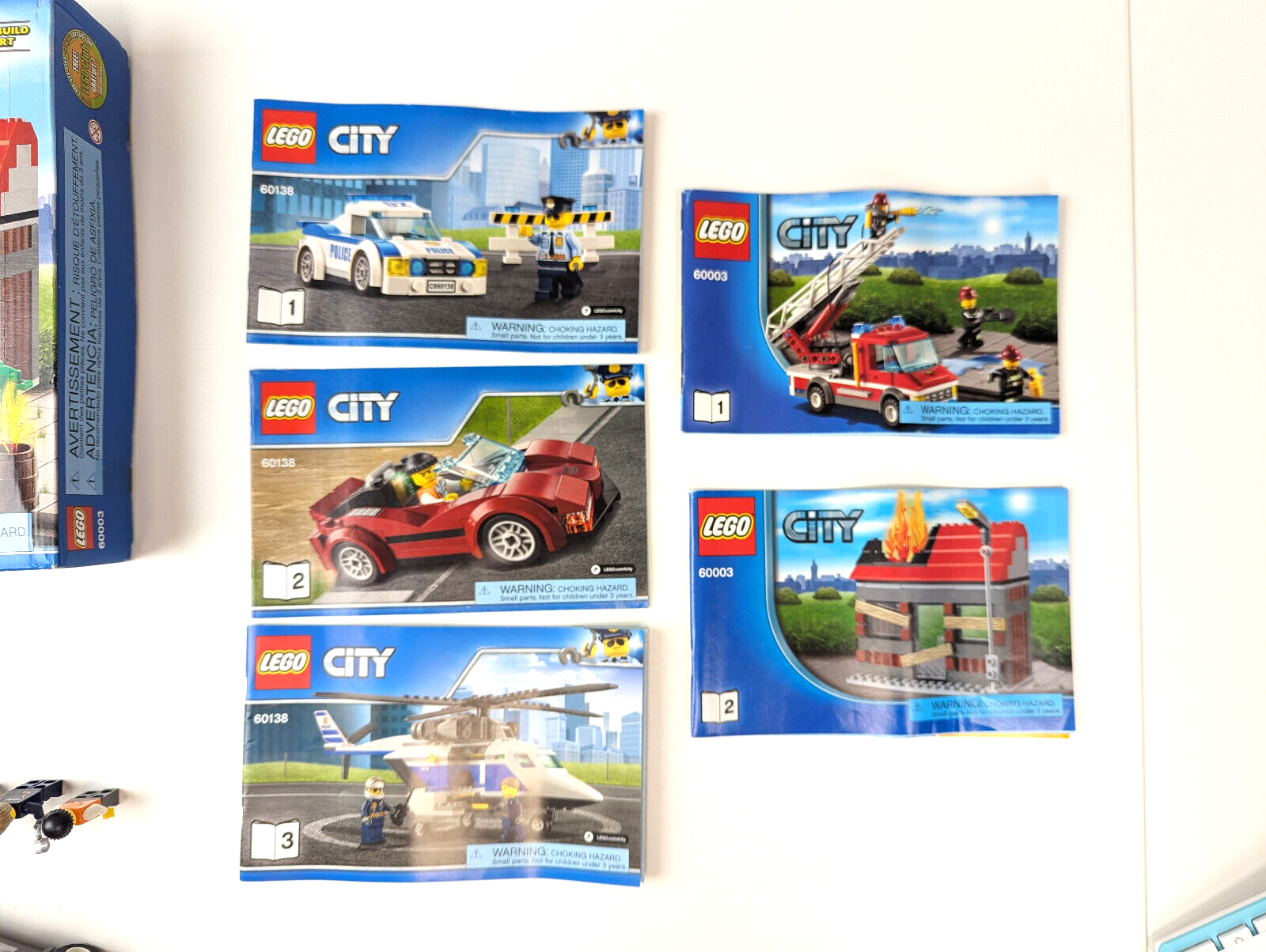 LEGO City Police Lot: 60003 Fire Emergency & 60138  High-Speed Chase - StudBee