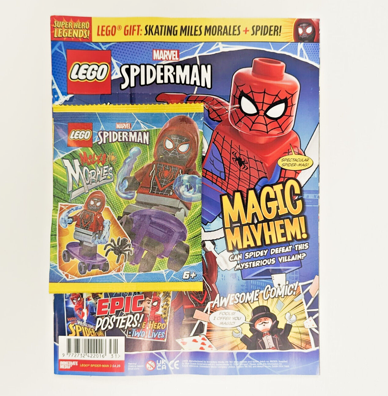 LEGO Marvel Spider-Man Magazine Issue 3: Miles Morales Minifigure (sh679) 682303 - StudBee