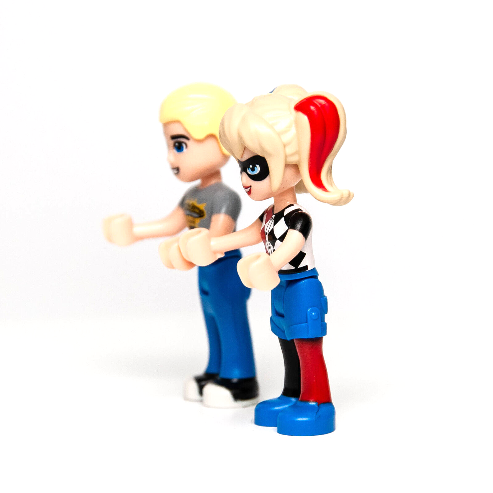 (Lot of 2) LEGO DC Superhero Girl Harley & Steve from 41231 Minifigures (shg - StudBee
