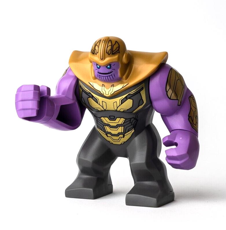 New LEGO Thanos - Dark Bluish Gray Armor, Printed Arms Minifigure (sh576) 76131 - StudBee