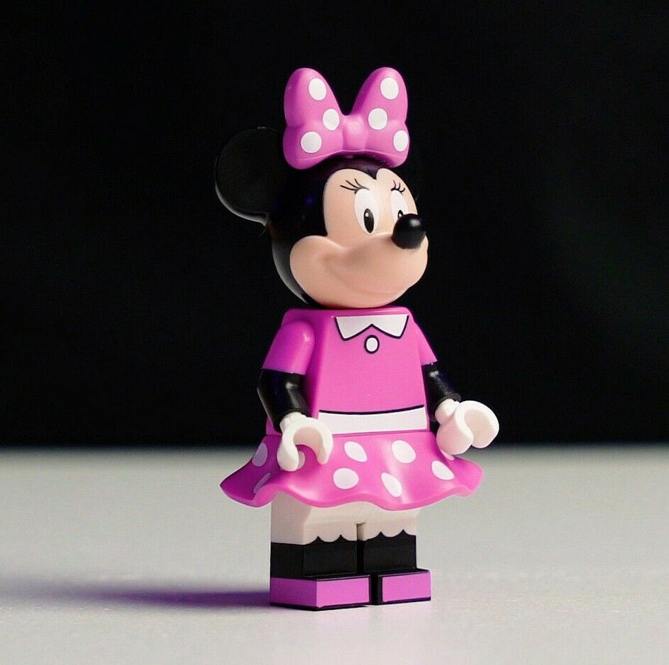 New LEGO Minnie Mouse (w/ Stand) Minifigure - Disney CMS (dis011) - StudBee