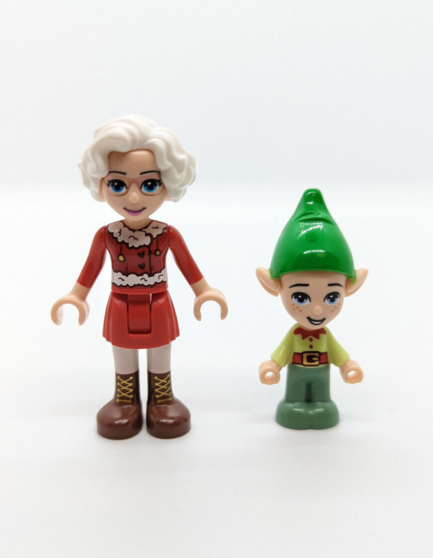 NEW Lego Lot Friends Advent Minifigures: Mrs Claus, Elf & Giftwrap Station 41420 - StudBee