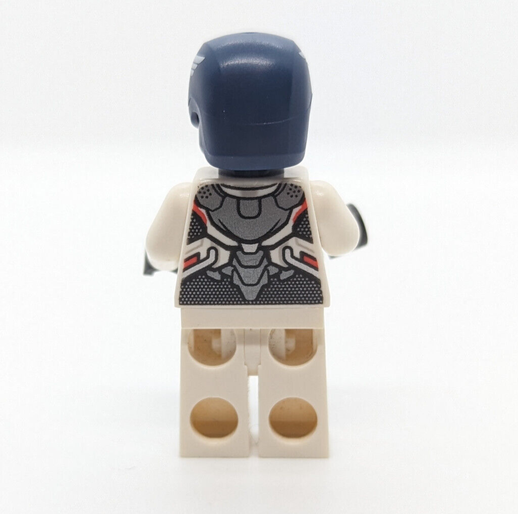LEGO Marvel Avengers Minifigure -  Captain America White Jumpsuit Helmet (sh560) - StudBee