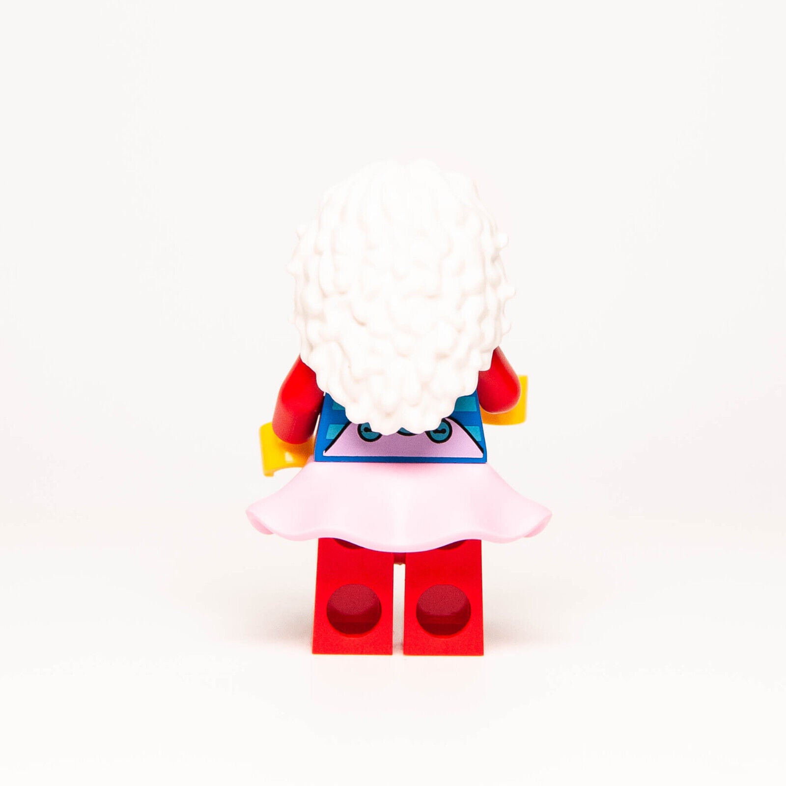 New LEGO BAM 2024 Minifigure - Female Clown, White Hair Pink Skirt - Birthday( - StudBee