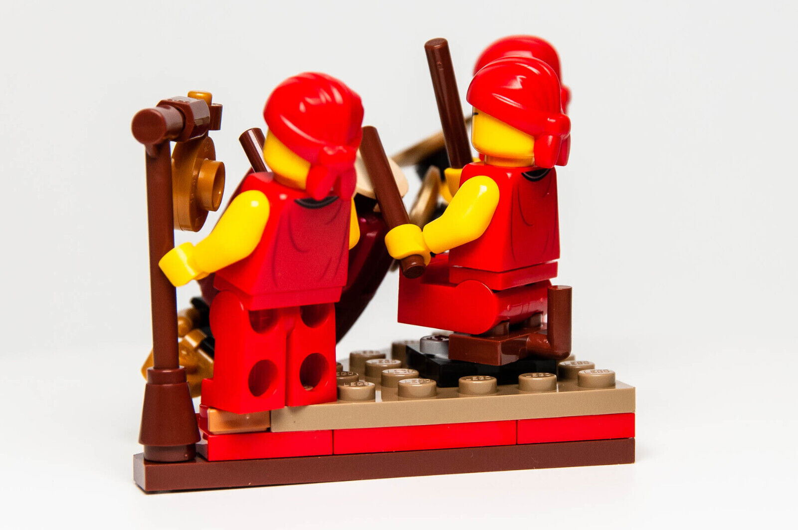 New LEGO Chinese New Year 80104 Lion Dance Musician Band Drum Minifigure Lot - StudBee