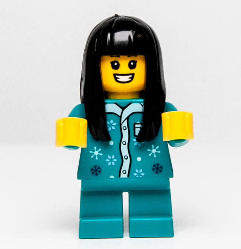 NEW LEGO Minifigure Child Girl Pajamas from 80108, Chinese New Year (hol272) - StudBee