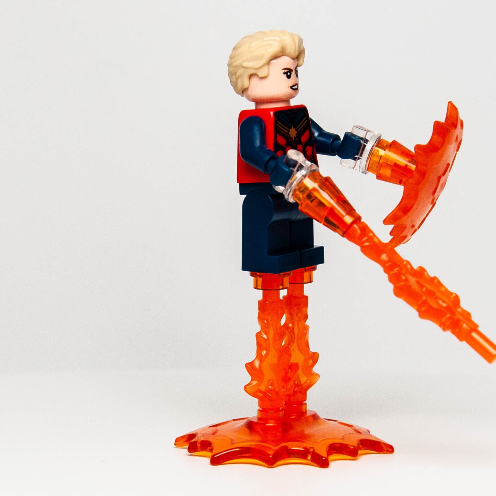 NEW Lego Captain Marvel Minifigure Sanctuary II Endgame Avengers (sh772) 76237 - StudBee