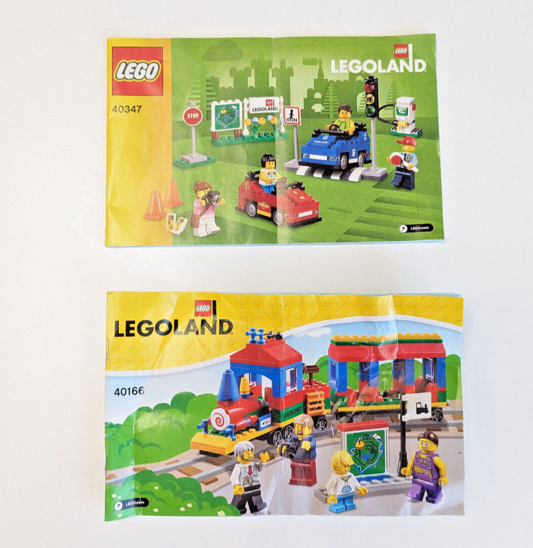 Lego Legoland Exclusive Set Lot: Driving School Cars (40347) & Train (40166) - StudBee