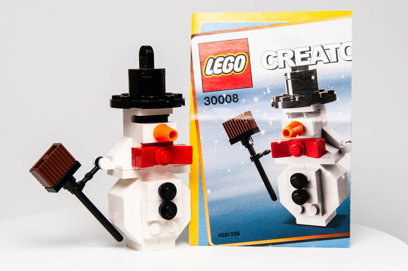LEGO Creator Snowman from 2009, Set 30008- 100% Complete with Build Instructions - StudBee