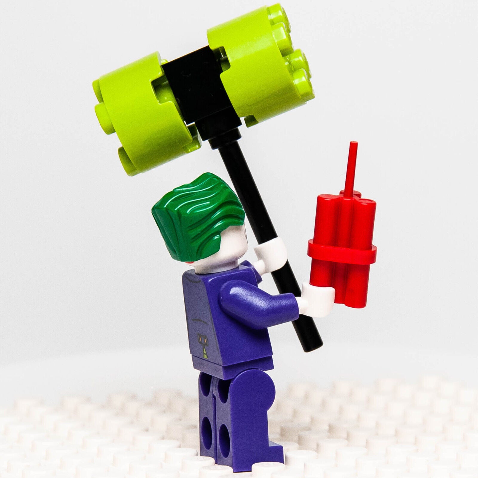 Lego Batman II Minifigure - The Joker w/ Lime Green Vest (sh005) - StudBee