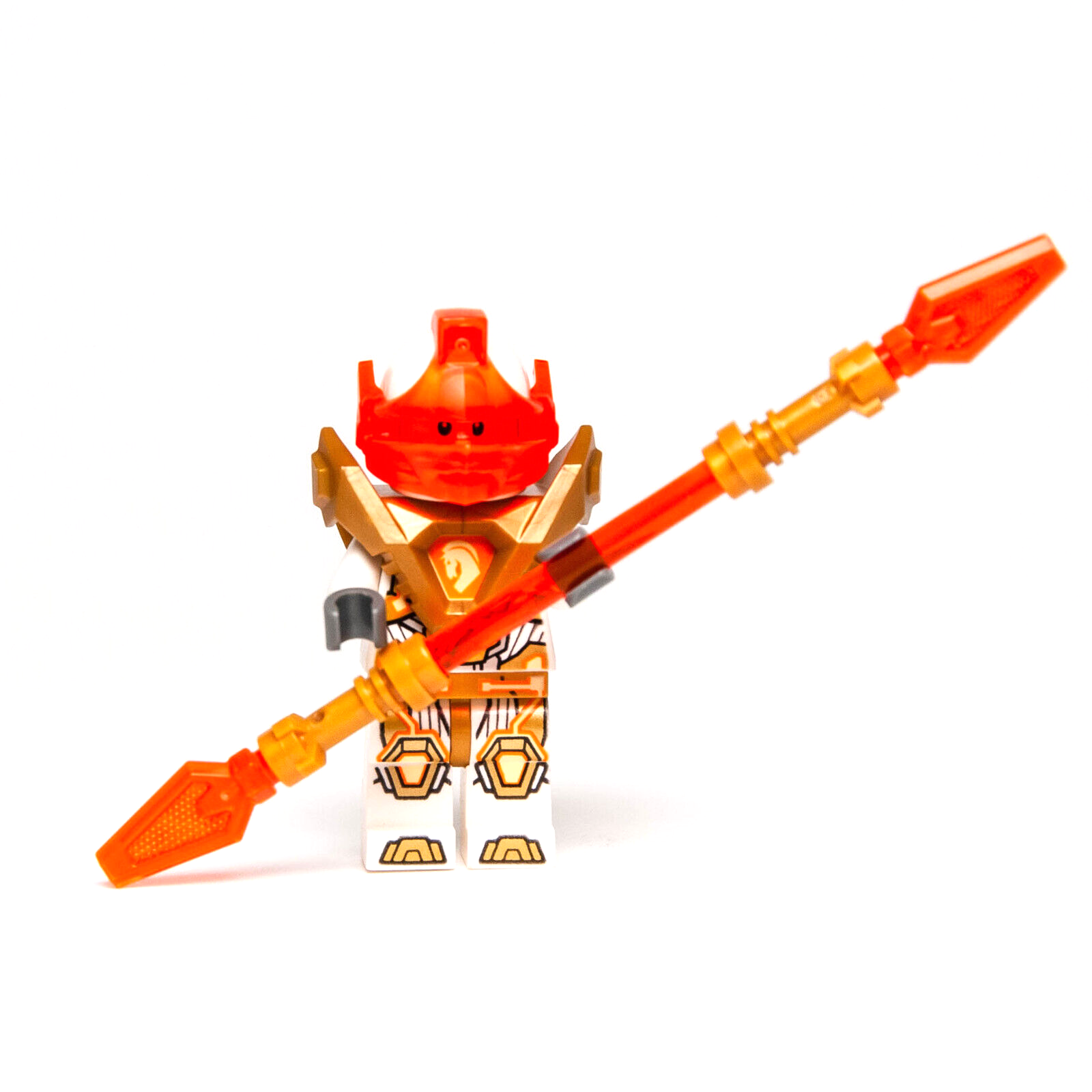 New LEGO Nexo Knights - Lance Pearl Gold Armor Minifigure - 72001 (nex141) - StudBee