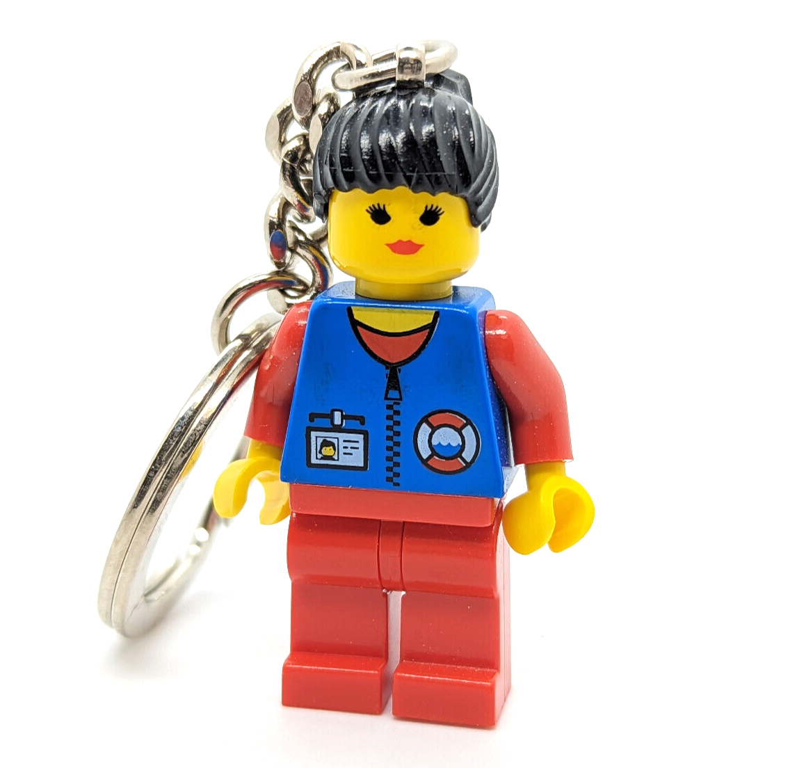 NEW Vintage 3918 Coast Guard Female Key Chain (3918) w/ Lego Logo - StudBee