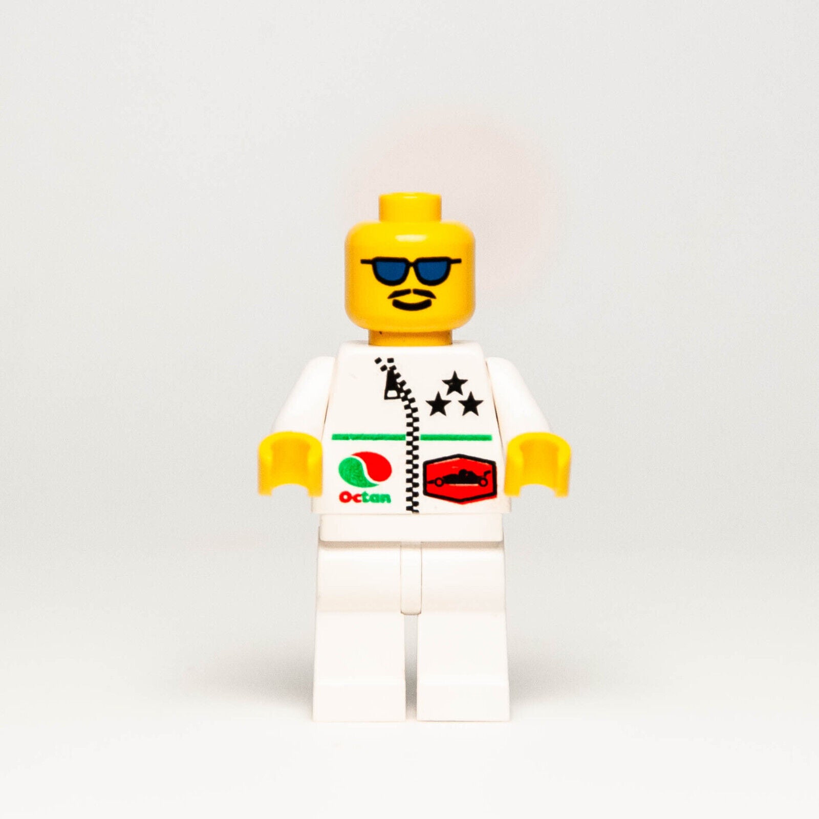 LEGO Octan Race Driver Minifigure - Stars, White Suit (oct038) 6432 6498 6436 - StudBee
