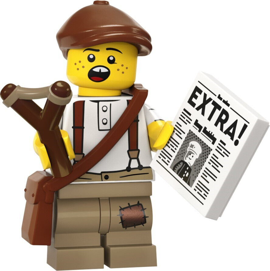 New SEALED Lego 71037 - Series 24 Newspaper Kid Minifigure (col24-12) - StudBee