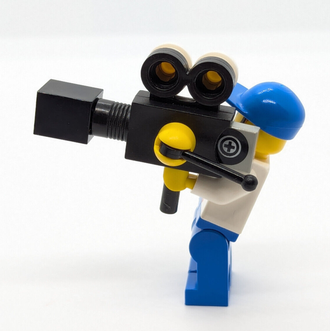 Lego Movie Studios Minifigure Lot:  Cameraman (stu001) & Grip (stu005) 1349 1351