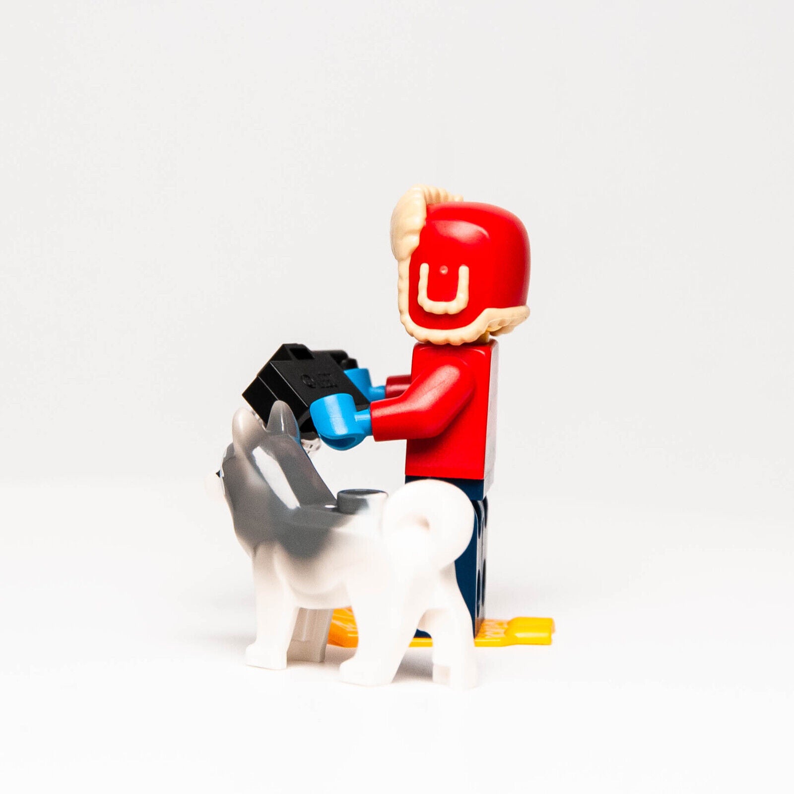 LEGO Minifigure Photographer Biologist & Husky Arctic (cty0905) 60194 60191 (brr - StudBee