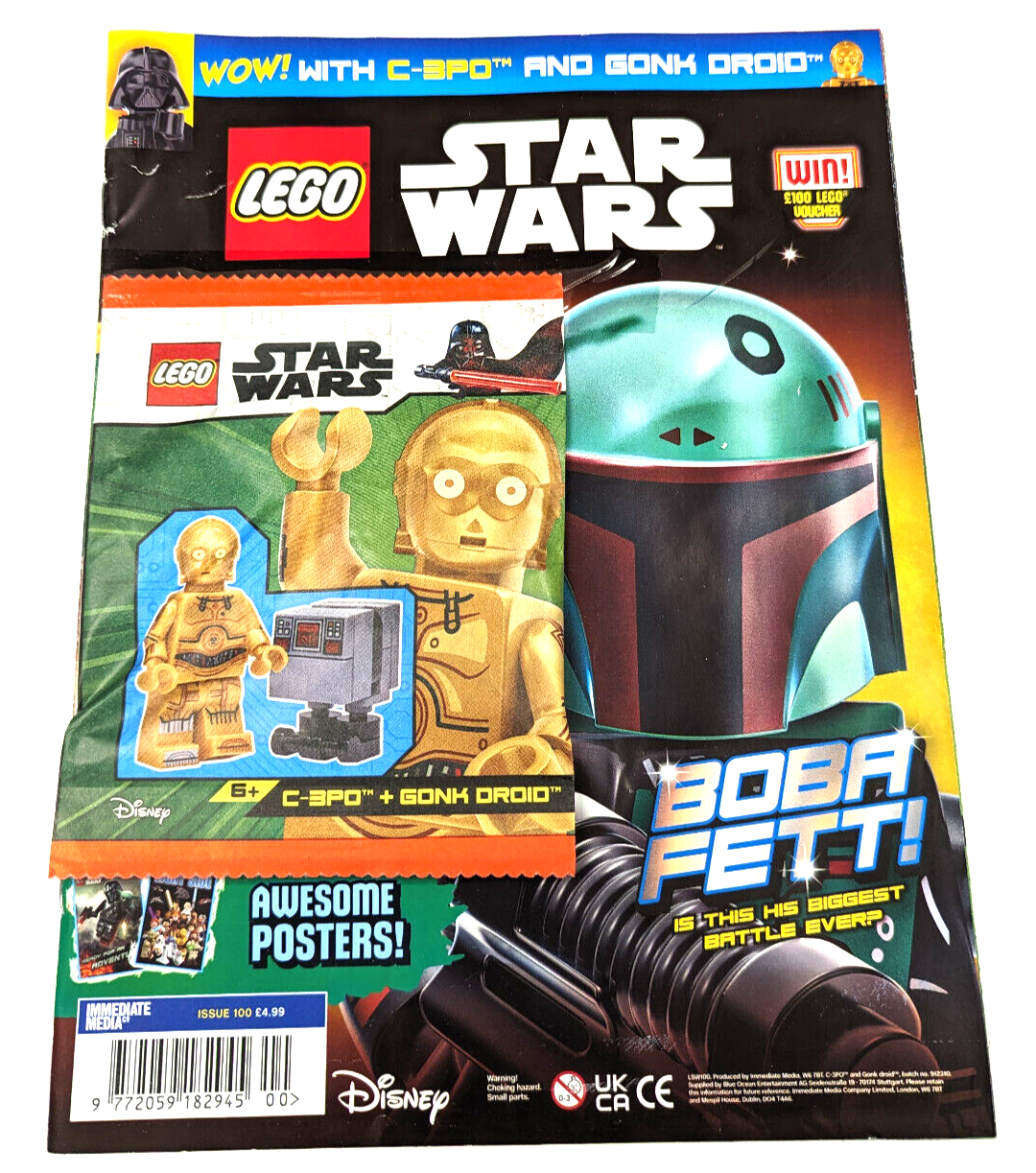 New Lego Star Wars Magazine - Set 912310 with C-3PM & Gonk Groid (sw1201 sw1314) - StudBee