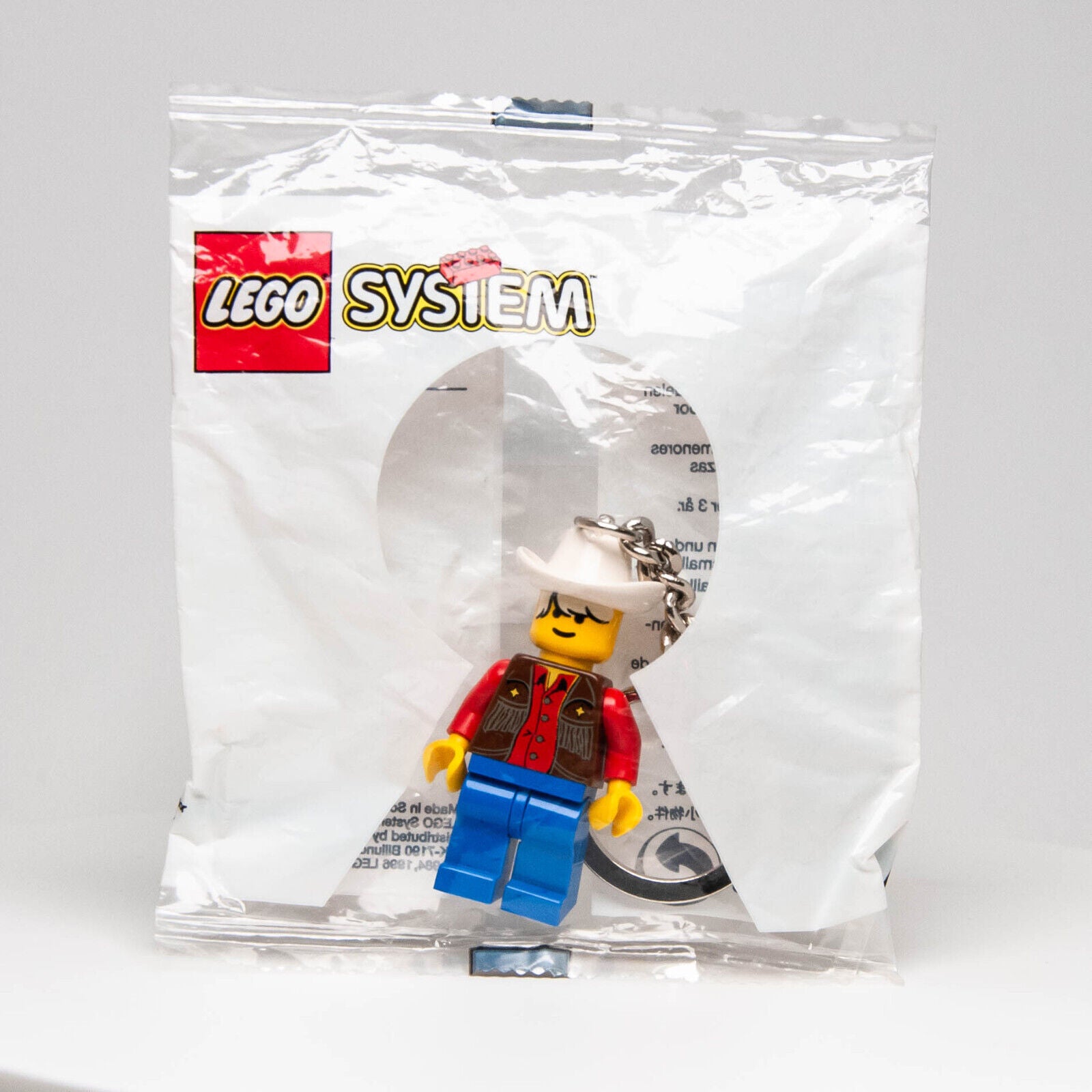 NEW & SEALED Minifigure Lego Key Chain - 4108571 Cowboy, Wild West (ww012 / 3974 - StudBee