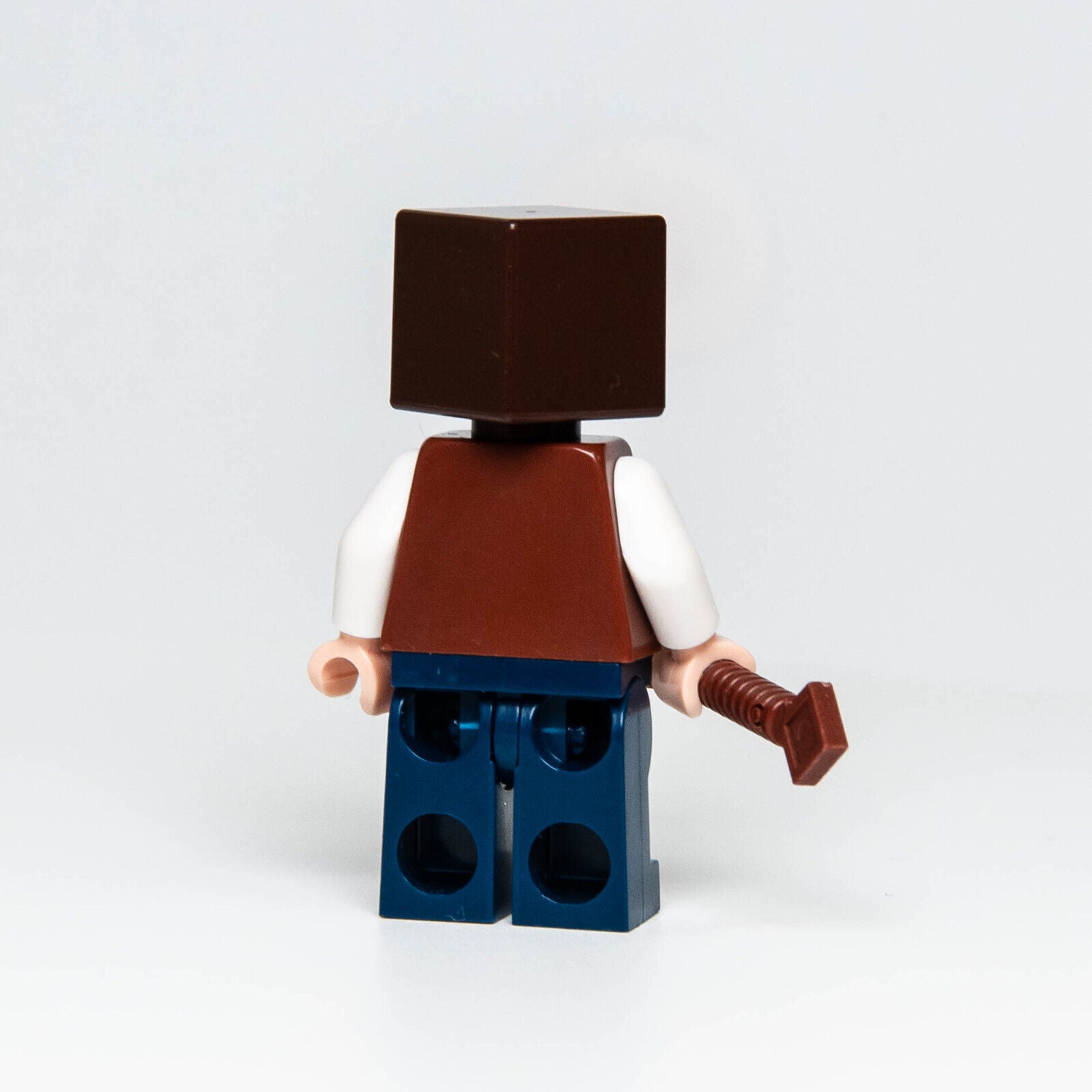 LEGO Minecraft Minifigure: Skin 3 Reddish Brown Vest Blue Jeans (min036) 853610 - StudBee