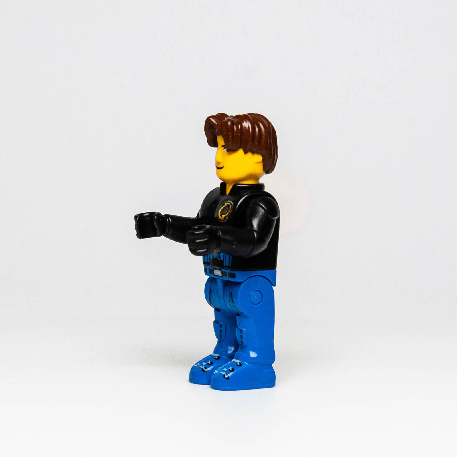 Lego 4 Juniors Minifigure - Jack Stone (js028) Black Jacket Blue Legs 9305 4655 - StudBee